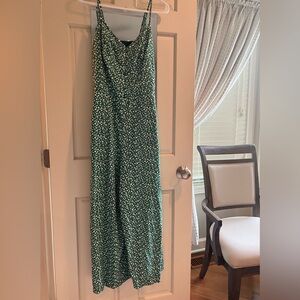 Banana Republic Emerald Floral Jumpsuit Size 6